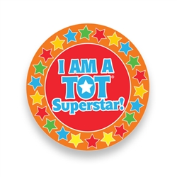 I am a TOT Superstar Stickers (Roll of 400)