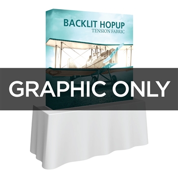 Backlit 5 ft Table Top Hopup Replacement Graphic