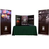 Breeze Medium Tabletop Display with Table Cover and Banner Stands