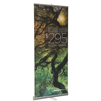 Value Retractable Banner Stand with Graphic