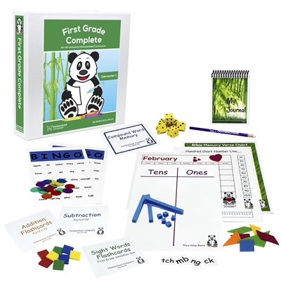 First Grade Semester One bundle includes the teacher manual, flashcards, games, and resources to make teaching fun and effective.