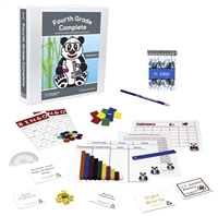 Fourth Grade Secular Homeschool Semester Two Bundle includes the teacher's manual, flashcards, games, CuisenaireÂ® rods, protractor, ruler, dice, charts, calendar,Â and student journal.