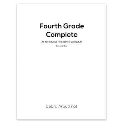Fourth Grade Homeschool Student Workbook Refills: Semester One