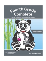 The fourth grade semester two teacher's manual includes the detailed lesson plans for all subject areas plus the necessary student workbook pages. Available as a PDF download.