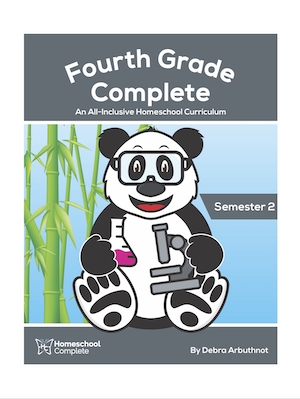The fourth grade semester two teacher's manual includes the detailed lesson plans for all subject areas plus the necessary student workbook pages. Available as a PDF download.