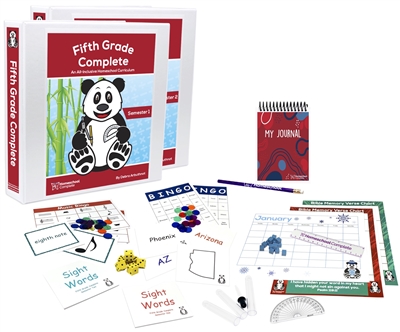 Homeschool Complete: Fifth Grade Full Year Faith-Based Complete Curriculum Bundle