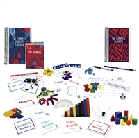 The fifth grade resource bundle includes  flashcards, games, magnet set, eye dropper, test tubes, CuisenaireÂ® rods, pattern blocks, base ten cubes, geosolids, protractor, ruler, dice, square tiles, charts, planners, journal, calendar