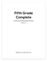 Fifth Grade Complete Homeschool Student Workbook Refill Pages: Semester Two