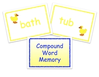 This compound word memory game contains a set of 23 cards including instructions and answers to the game.