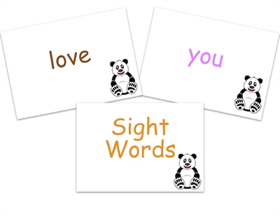 Sight Words Flashcards: Kindergarten