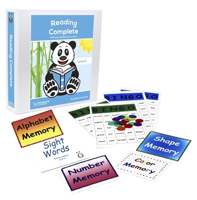 Reading Complete Starter Bundle includes five sets of flashcards, four memory games, a bingo game.
