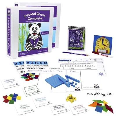 Second Grade Secular Full Year Bundle includes the teacherâ€™s manual, flashcards, games, and resources to make teaching fun and effective.
