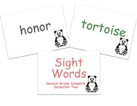 Sight Words Flashcards: Second Grade Semester Two
