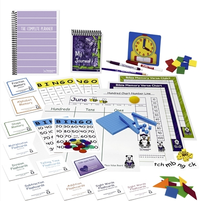 Second Grade Complete resources are an effective teaching tool: flashcards, spelling squares, square tiles, tangrams, clock, dice, base ten counting pieces, games, charts, FAN-tastic notes, student journal, planner, calendar.