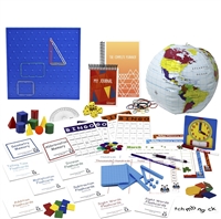 The Third Grade Complete resources are a valuable teaching tool: flashcards, spelling squares, bingo games, pattern blocks, globe, clock, dice, geoboard, geosolids, square tiles, memory games,  charts, base ten counting pieces, planner