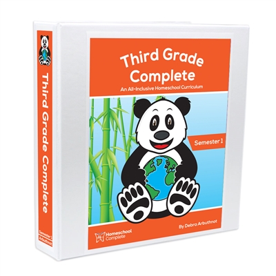 The open-and-go teacher's manual includes the detailed lesson plans for all subject areas and the student workbook pages. Bound in a sturdy three-ring binder, the pages are easily removable for daily use. It functions as a portfolio of your child's work.