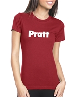Pratt Women's T-Shirt - Cardinal / White - XX-Large