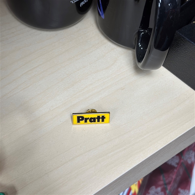 Pratt Lapel Pin - Gold / Black