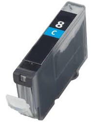 Canon 0621B002 (CLI-8C) Remanufactured Ink Cartridge - Ink Tank, Cyan