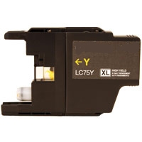 Brother LC71Y / LC75Y Remanufactured High Yield Ink Cartridge - Yellow