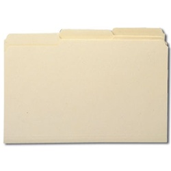 Legal Size 1/3-Cut Manila Folders, Single-Ply