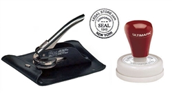 Corporate Embossing Seal, Pouch and Seal Highlighter Combo