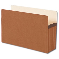 Legal Size Redrope File Pockets, 5-1/4" Expansion