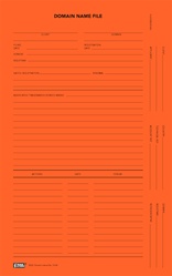 Domain Name File Folder, Orange