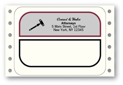 Pin-Fed Shipping Address Labels, Imprinted