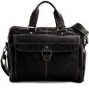 Voyager Leather Zippered Briefcase