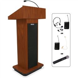 AmpliVox Wireless Executive Sound Column Lectern