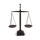 Bronzed Brass Scale of Justice