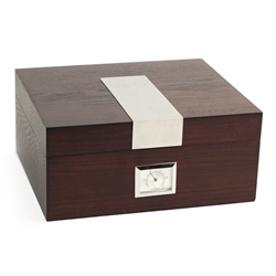 Espresso Wood 50 Cigar Humidor with Humistat