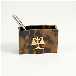 Legal Scale Desk Top Pencil and Pen Holder