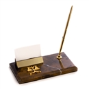 Legal Scale Business Card Holder with Pen