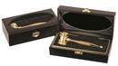 8" Solid Brass Decorator Gavel in lined Black Velvet Case