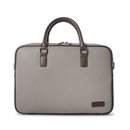 Contrast Briefcase Vegan Leather