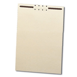 File Backers Heavy Duty Straight Cut, Letter Size with Fasteners