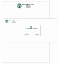 Classic Crest Full Color Thermographed Print Stationary Package, Letterhead, Envelopes, Business Cards