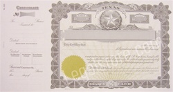 Goes® Texas Stock Certificates