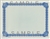 Goes® Blue Medallian Stock Certificates, 100 pack
