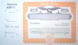 Goes® Blank Corporation Stock Certificates
