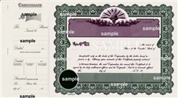 Goes® Torch Stock Certificates with Stub