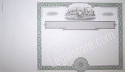 Goes® Blank Corporation Stock Certificates with global