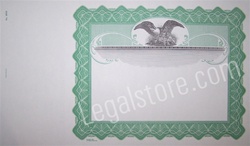 Goes® Blank Stock Certificates