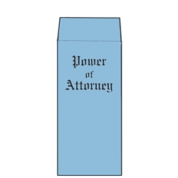 Blue Wove Power of Attorney Envelopes