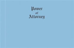 Legal Size Blue Wove Power of Attorney Covers