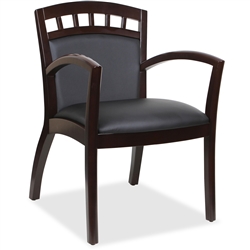 Lorell Crowning Accent Guest Chair- Espresso