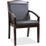 Lorell Sloping Arms Wood Guest Chair - Espresso