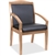Lorell Sloping Arms Wood Guest Chair - Walnut